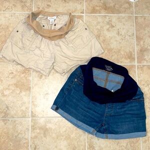 2 Piece Maternity Shorts Size M